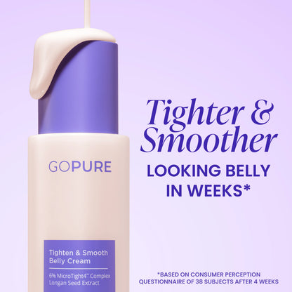 Gopure Belly Firming Cream, Visible Results in 4 Weeks, 60-Day Trial