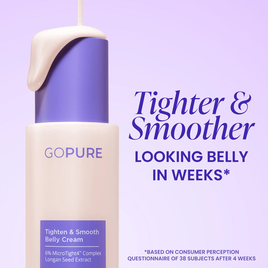 Gopure Belly Firming Cream, Visible Results in 4 Weeks, 60-Day Trial