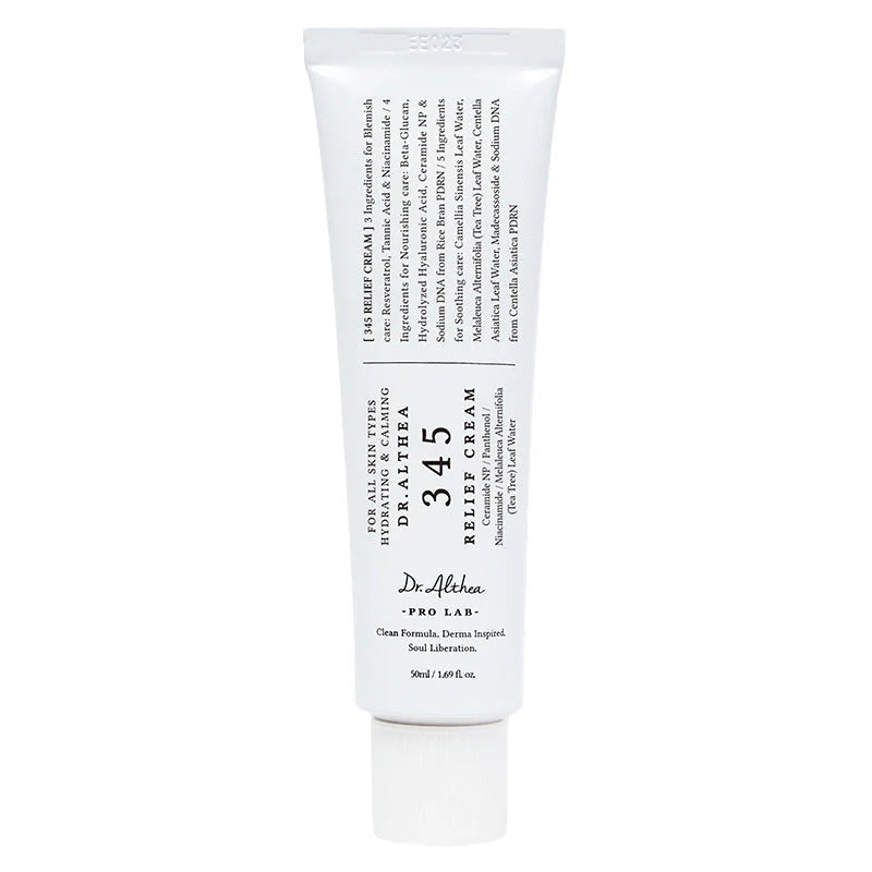 Dr.Althea 345 Relief Cream, Visibly Fades Post-Acne Marks, Korean Barrier Care, 60-Day Trial