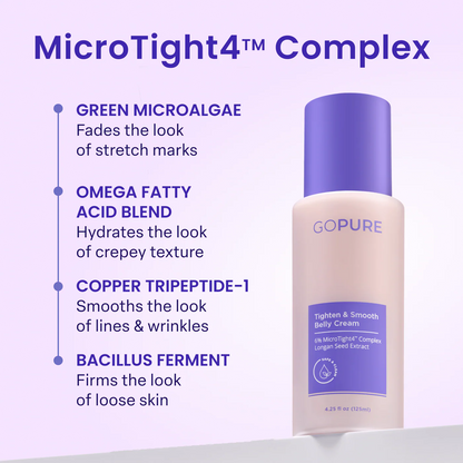 Gopure Belly Firming Cream, Visible Results in 4 Weeks, 60-Day Trial