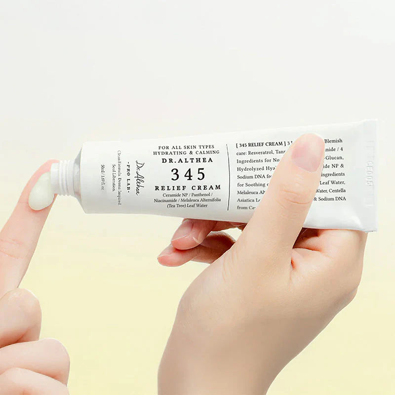 Dr.Althea 345 Relief Cream, Visibly Fades Post-Acne Marks, Korean Barrier Care, 60-Day Trial